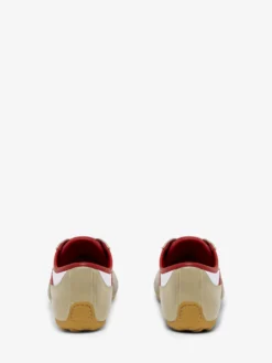 Sneaker Boxe Basse da Donna in Bianco/Rosso
