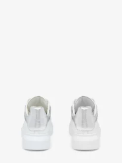 Sneaker oversize da Donna in Bianco/Argento