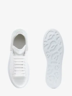 Sneaker Oversize da Donna in Bianco/Argento