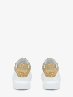 Sneaker oversize da Donna in Bianco/Oro
