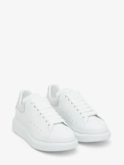 Sneaker Oversize da Uomo in Bianco/Argento