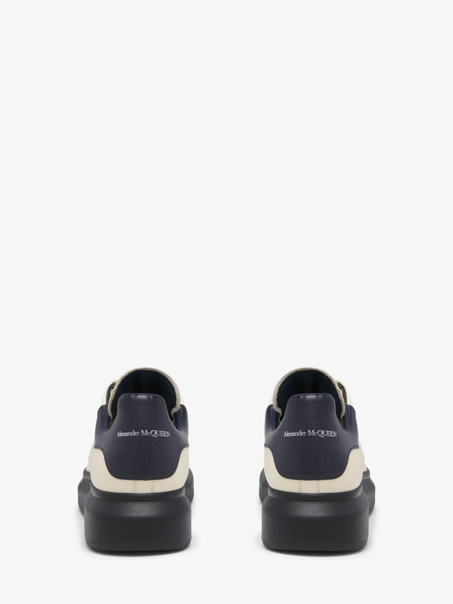 Sneaker Oversize da Uomo in Crema/Blu navy