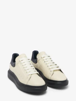 Sneaker Oversize da Uomo in Crema/Blu navy