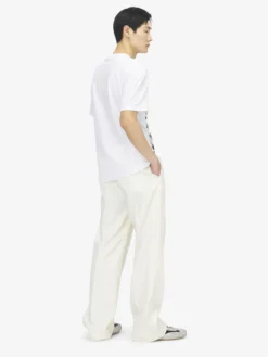 T-shirt con stampa del Sketch Logo da Uomo in Bianco/Nero
