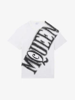T-shirt con stampa del Sketch Logo da Uomo in Bianco/Nero