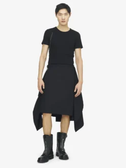 T-shirt Harness a catena da Uomo in Nero