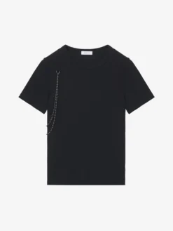T-shirt Harness a catena da Uomo in Nero